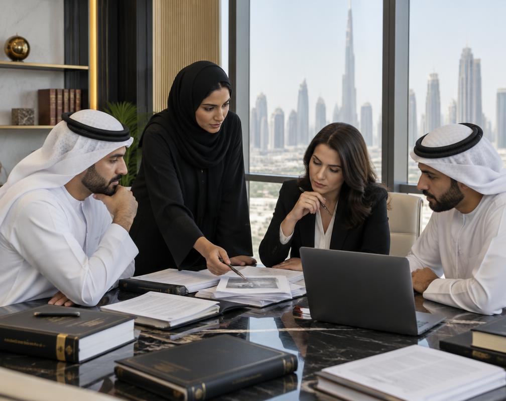 Lawyers preparing a legal strategy